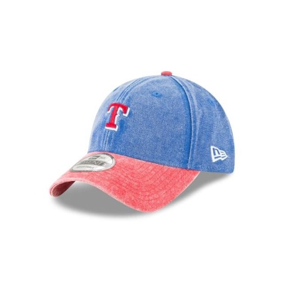 Texas Rangers Gorra | New Era MLB Rugged Canvas 9twenty Adjustable Cap Mexico - Azules